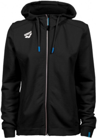 Bluza damska Arena Women Team Hooded Jacket Panel Black