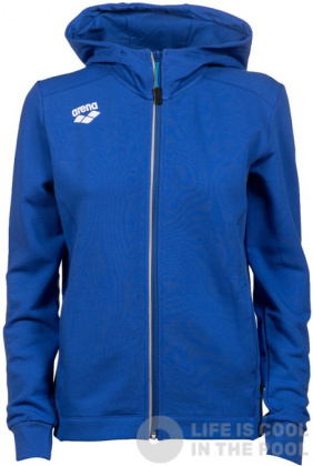 Bluza damska Arena Women Team Hooded Jacket Panel Royal