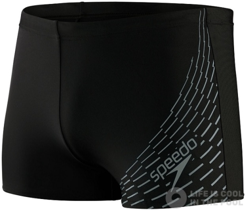 Męskie stroje kąpielowe Speedo Medley Logo Aquashort Black/Ardesia