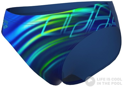 Stroje kąpielowe dla chłopców Arena Boys Shading Swim Brief Neon Blue