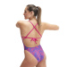 Damski strój kąpielowy Speedo Allover Digital Tieback Chroma Blue/Electric Pink