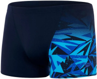 Męskie stroje kąpielowe Speedo Hyper Boom V-Cut Aquashort True Navy/Blue Flame/Pool