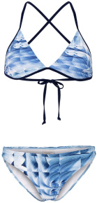 Stroje kąpielowe dwuczęściowe dla kobiet Aquafeel Ice Cubes Sun Bikini Blue/White