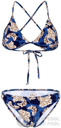 Stroje kąpielowe dwuczęściowe dla kobiet Aquafeel Baroque Ornament Sun Bikini Blue