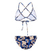 Stroje kąpielowe dwuczęściowe dla kobiet Aquafeel Baroque Ornament Sun Bikini Blue