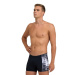 Męskie stroje kąpielowe Arena Overlap Swim Short Black/White Multi