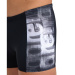 Męskie stroje kąpielowe Arena Overlap Swim Short Black/White Multi