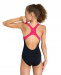 Stroje kąpielowe dla dziewczynek Arena Girls Galactics Swimsuit Swim Pro Back Black/Freak Rose