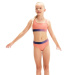 Stroje kąpielowe dla dziewczynek Speedo Contrast Band 2 Piece Girl Soft Coral/Miami Lilac