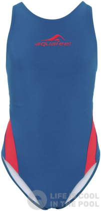 Stroje kąpielowe dla dziewczynek Aquafeel Racerback Girls Blue/Red