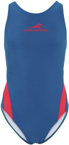 Stroje kąpielowe dla dziewczynek Aquafeel Racerback Girls Blue/Red