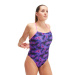 Damski strój kąpielowy Speedo Allover Digital Lattice Back Hyper Lights Black/Cobalt/Indigo Glow/Orchid