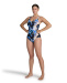 Damski strój kąpielowy Arena Bodylift Pamela Swimsuit Lightcross C-Cup Black/Multi