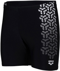 Męskie stroje kąpielowe Arena Kikko V Swim Mid Jammer Graphic Black/White