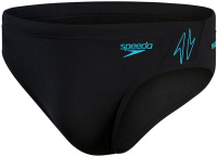 Męskie stroje kąpielowe Speedo Hyper Boom Splice Brief Black/Bolt