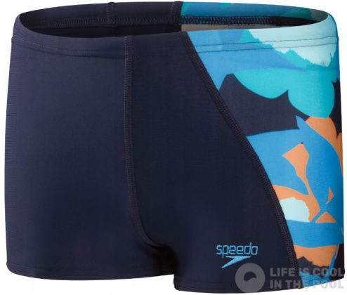 Stroje kąpielowe dla chłopców Speedo Digital Panel Aquashort Boy Navy/Baja Blue/Apricot/Mystic/Marine Blue