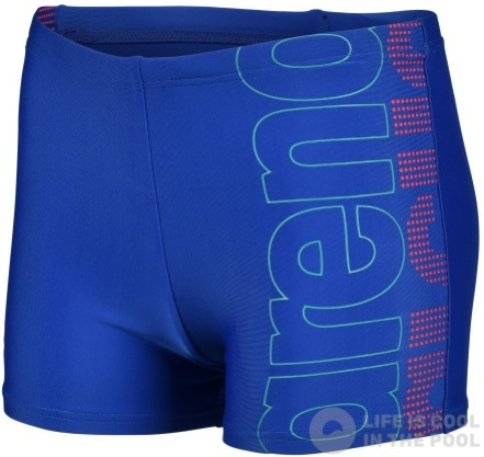 Stroje kąpielowe dla chłopców Arena Boys Swim Short Graphic Royal/Fluo Red