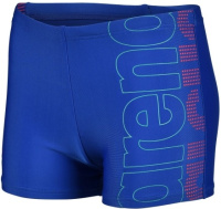 Stroje kąpielowe dla chłopców Arena Boys Swim Short Graphic Royal/Fluo Red