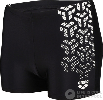 Stroje kąpielowe dla chłopców Arena Boys Kikko V Swim Short Graphic Black/White