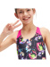 Damski strój kąpielowy Speedo Allover Splashback Girl Black/Pink/Indigo Glow/Blue/Lumo Green