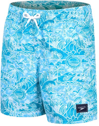 Spodenki kąpielowe chłopięce Speedo Printed 15 Watershort Boy Alpine Blue/Pool/White