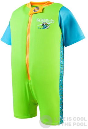 Kamizelka do pływania dla dzieci Speedo Character Printed Float Suit Chima Azure Blue/Fluro Green