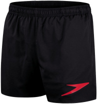 Męskie szorty kąpielowe Speedo Sport Logo 16 Watershort Black/Fed Red