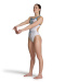 Damski strój kąpielowy Arena Planet Water Swimsuit Challenge Back Blue Cosmo/White Multi