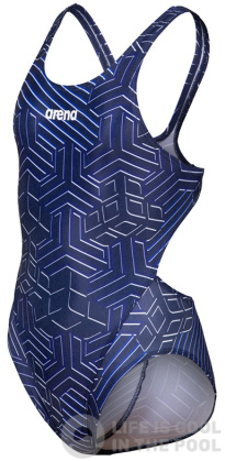 Stroje kąpielowe dla dziewczynek Arena Kikko Pro Swimsuit Swim Tech Girls Navy