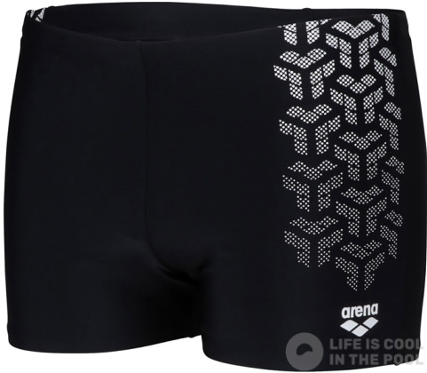 Męskie stroje kąpielowe Arena Kikko V Swim Short Black/White