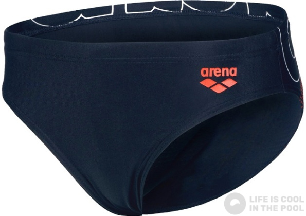 Stroje kąpielowe dla chłopców Arena Boys Swim Brief Graphic Navy