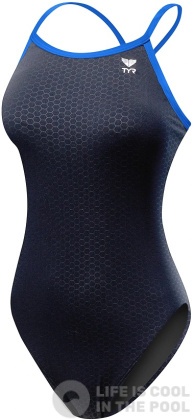 Damski strój kąpielowy Tyr Hexa Diamondfit Black/Blue