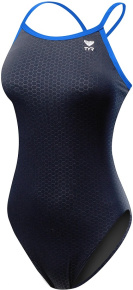 Damski strój kąpielowy Tyr Hexa Diamondfit Black/Blue