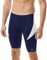 Męskie stroje kąpielowe Tyr Hexa Splice Jammer Navy/White