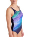 Damski strój kąpielowy Arena Bodylift Swimsuit U Back Teresa C-Cup Navy/Bali Green