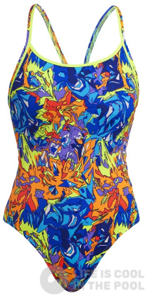 Damski strój kąpielowy Funkita Mixed Mess Diamond Back One Piece