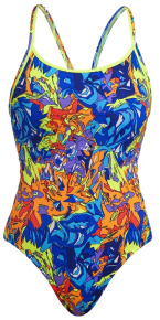 Damski strój kąpielowy Funkita Mixed Mess Diamond Back One Piece