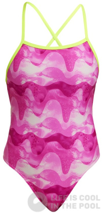 Damski strój kąpielowy Funkita Pink Caps Tie Me Tight One Piece