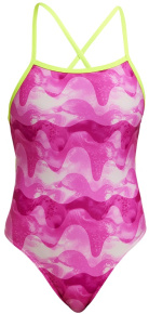 Damski strój kąpielowy Funkita Pink Caps Tie Me Tight One Piece