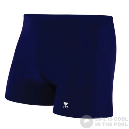 Męskie stroje kąpielowe Tyr Solid Boxer Navy