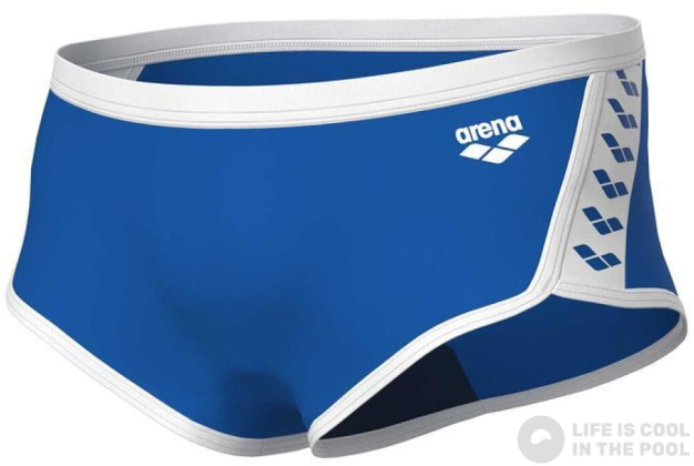 Damski strój kąpielowy Arena Icons Swim Low Waist Short Solid Blue/White 