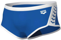 Damski strój kąpielowy Arena Icons Swim Low Waist Short Solid Blue/White 