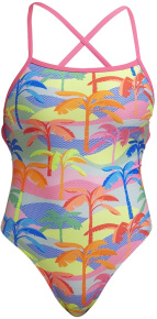 Damski strój kąpielowy Funkita Poka Palm Strapped In One Piece