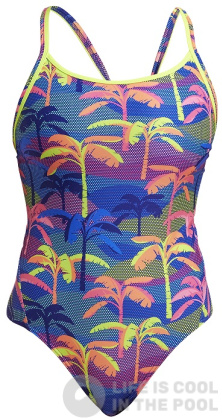 Damski strój kąpielowy Funkita Palm A Lot Diamond Back One Piece