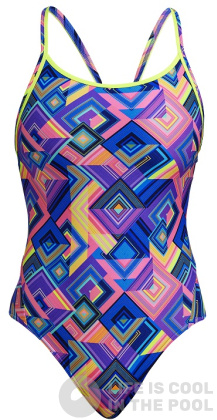 Damski strój kąpielowy Funkita Be Square Diamond Back One Piece