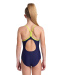 Stroje kąpielowe dla dziewczynek Arena Daly Swimsuit Light Drop Back Girls Navy Soft Green/Navy Multi