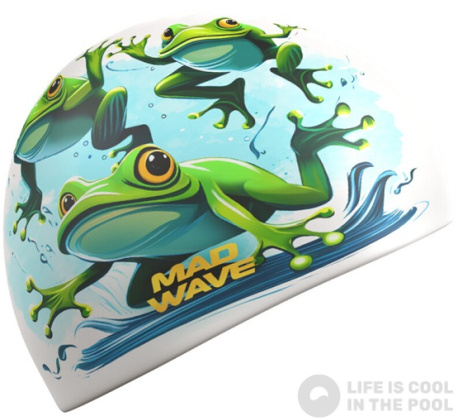 Czepek pływacki Mad Wave Frogs Silicone Cap