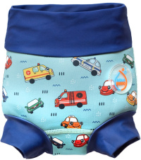 Strój kąpielowy dla niemowląt AquaKiddo Swim Nappy Cars