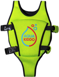 Kamizelka do pływania dla dzieci AquaKiddo Swim Vest Green