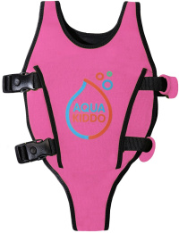 Kamizelka do pływania dla dzieci AquaKiddo Swim Vest Pink